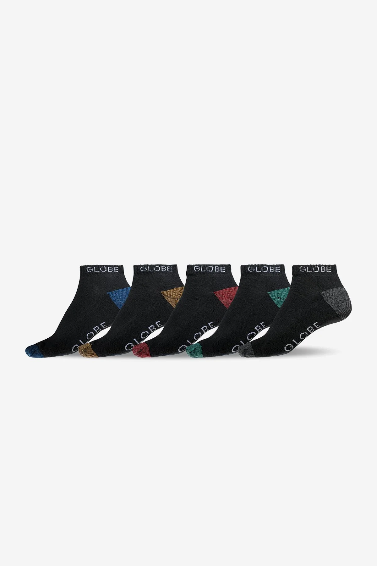 Ingles Ankle Sock 5 Pack - Black/Assorted